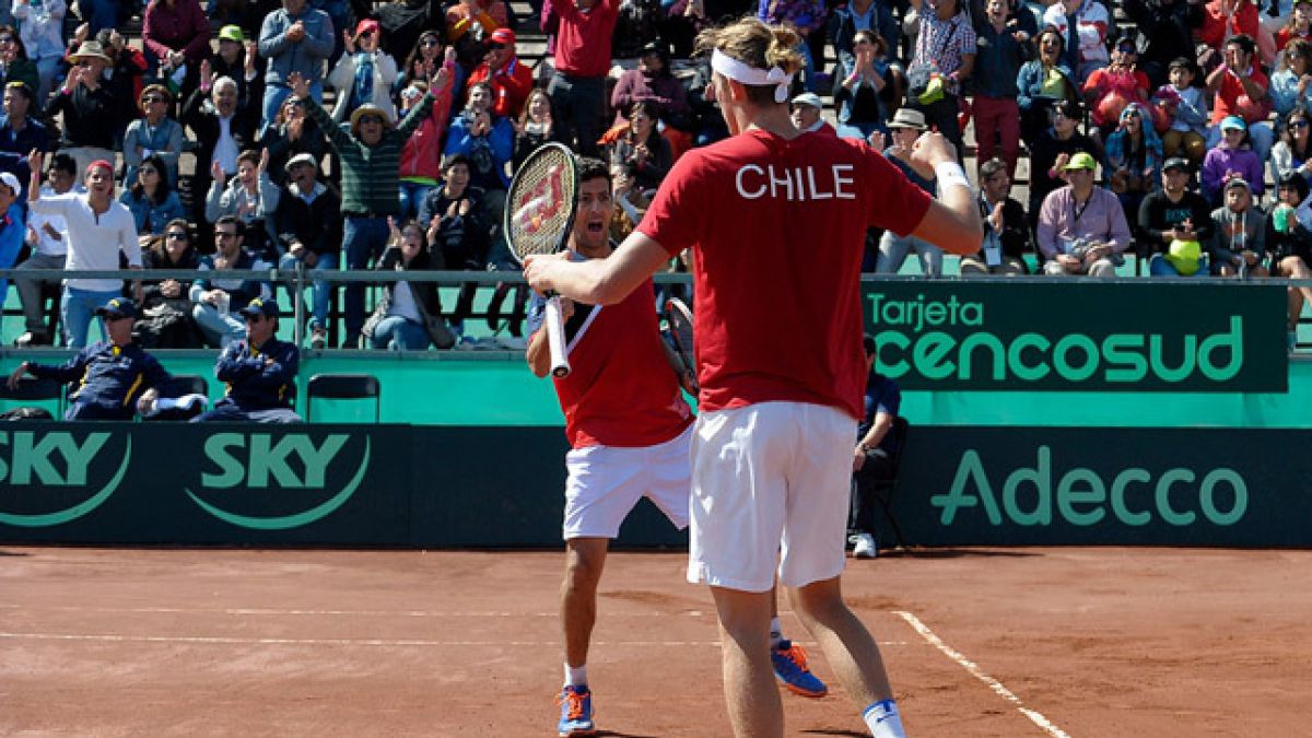 Chile gana el dobles y queda 2-1 arriba sobre Colombia en Copa Davis
