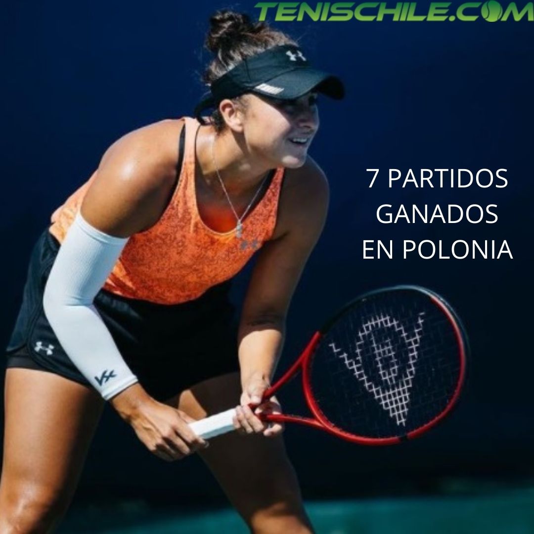 Barbara Gatica a cuartos en singles y semifinal de dobles en un 60K polaco