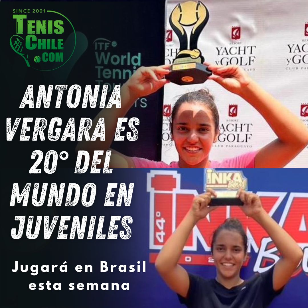 Antonia Vergara es 20° del mundo en juveniles