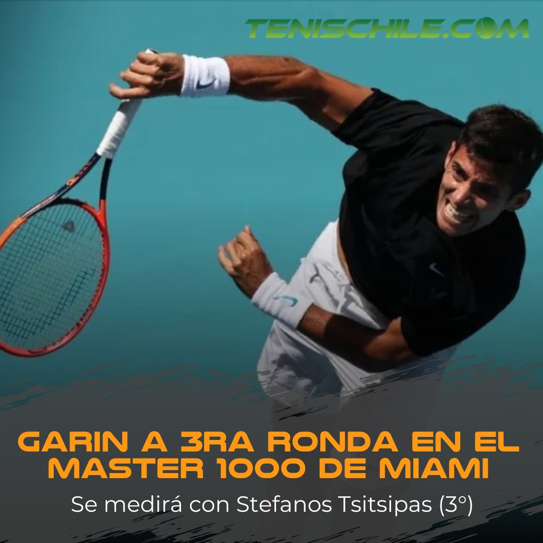 Garin a 3ra ronda en el Master 1000 de Miami