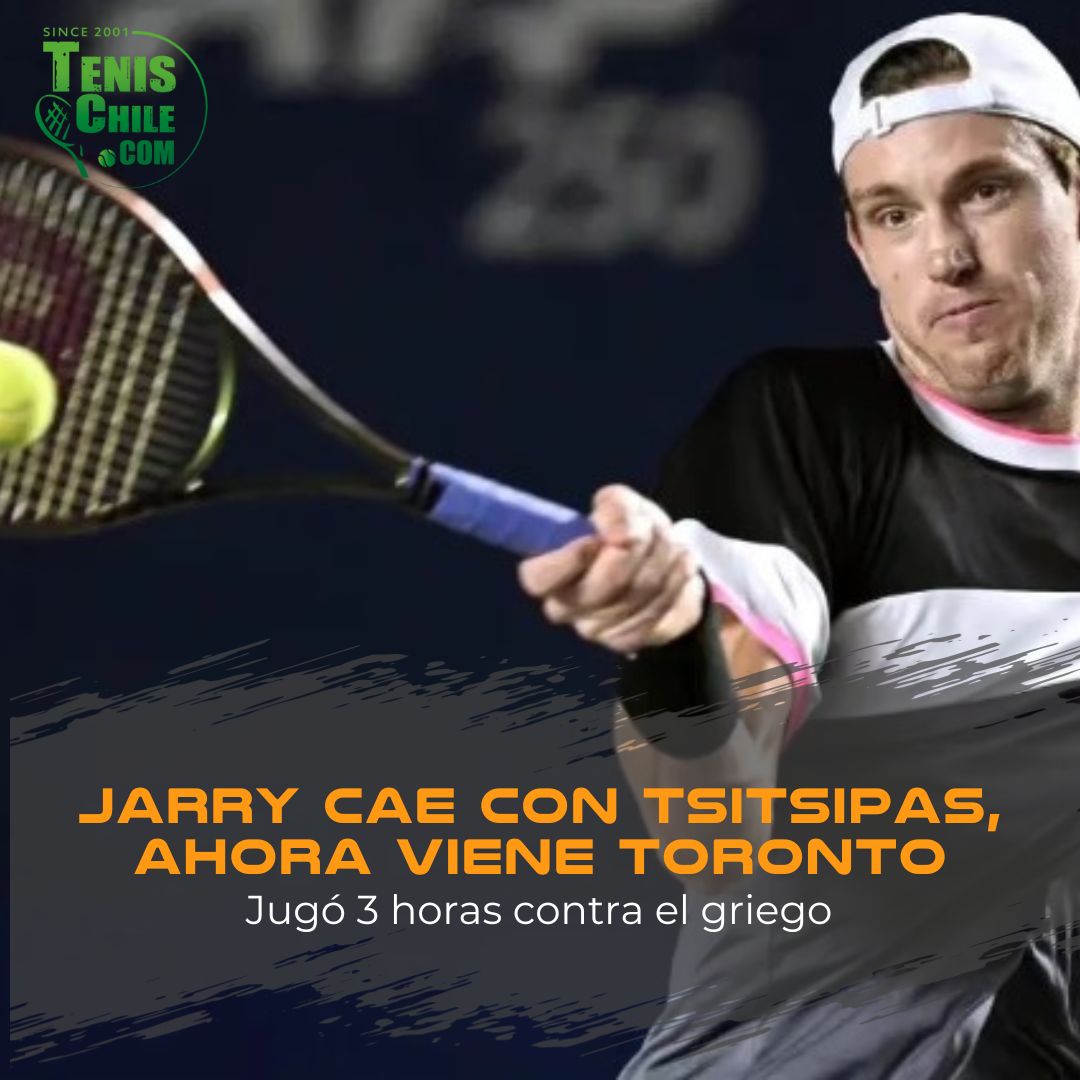 Jarry cae con Tsitsipas