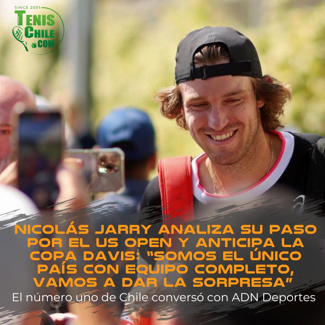Nicolás Jarry analiza su paso por el US Open y anticipa la Copa Davis: “Somos el único país con equipo completo, vamos a dar la sorpresa”