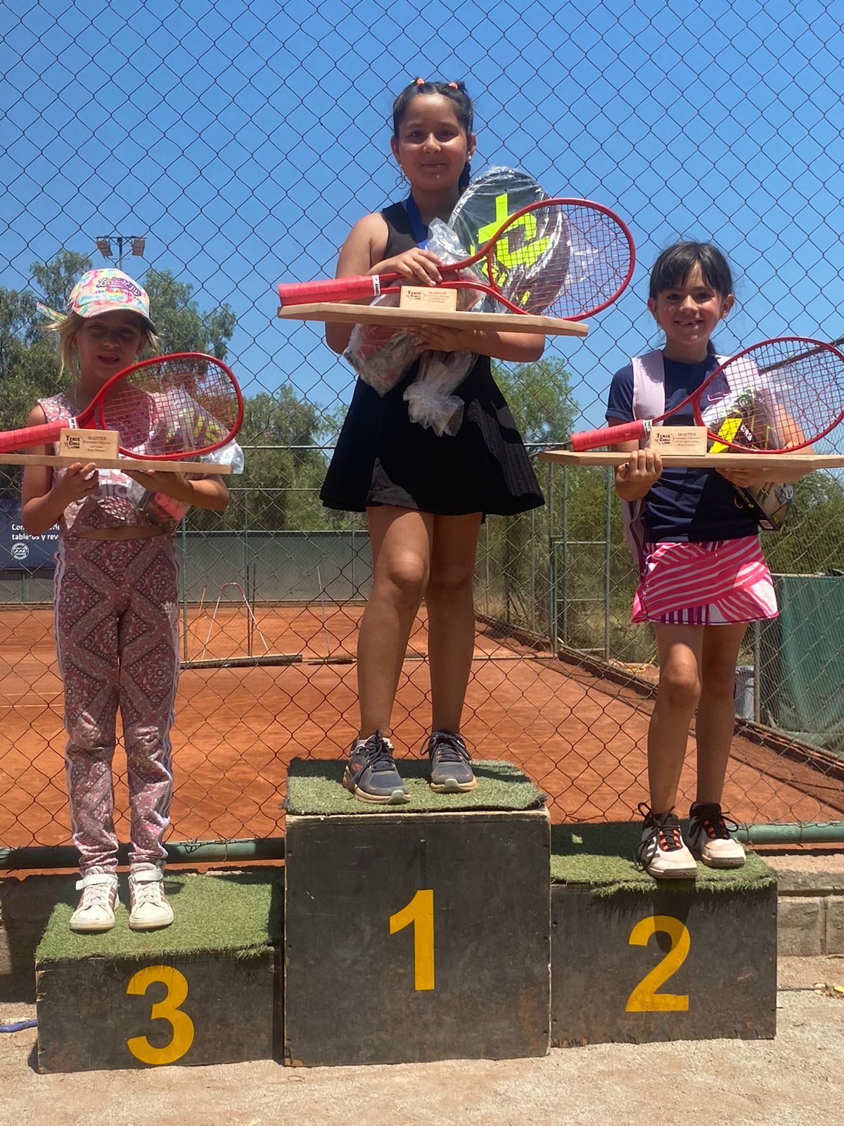 Así quedaron los podios en el Master de Tenis 10-12-15