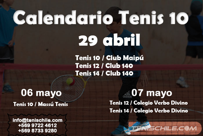 Calendario Tenis 10