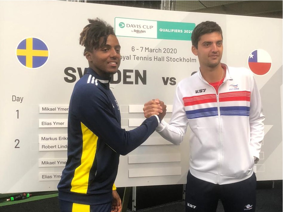 Se impuso la jerarquía: Mikael Ymer venció en sets consecutivos a Barrios en Copa Davis