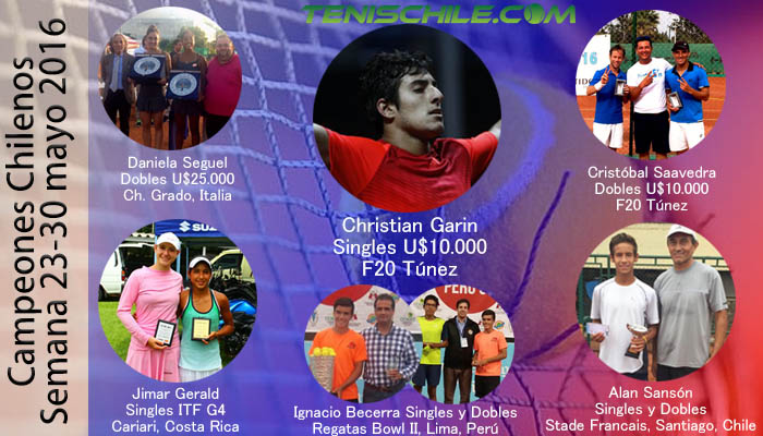 Campeones Chilenos semana del 23 al 30 de mayo