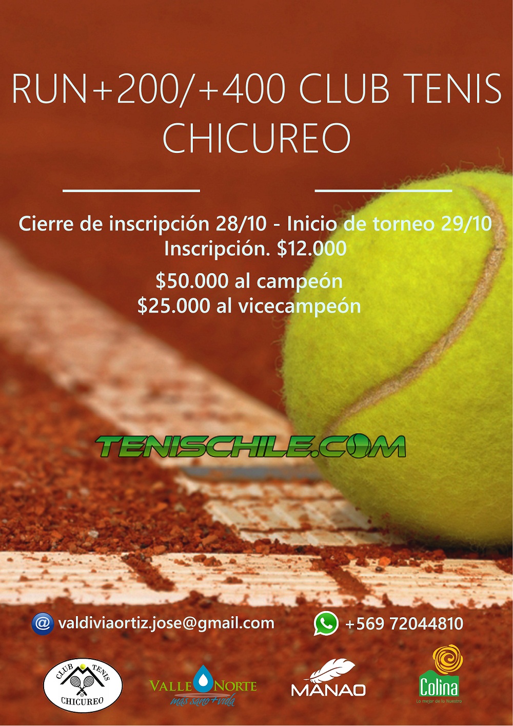 +200 y +400 RUN en Club de Tenis Chicureo
