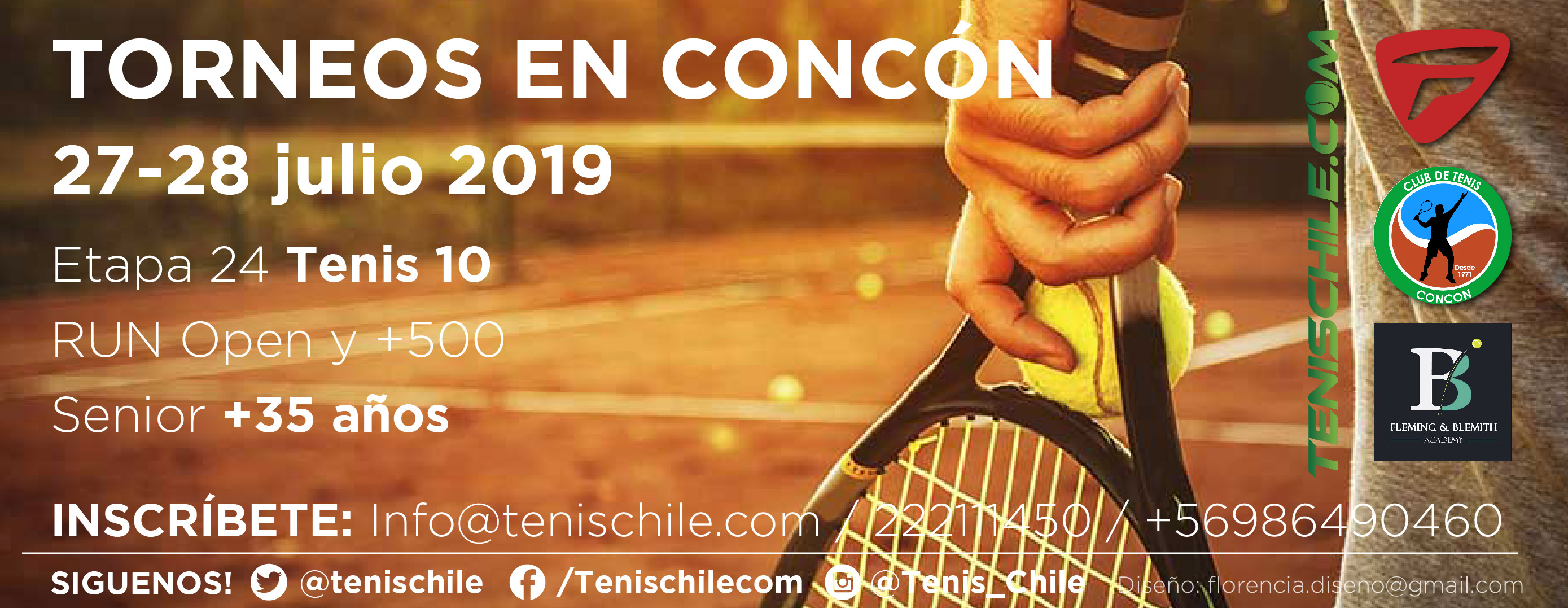 Los torneos de esta semana se juegan en el Club de Tenis Concon