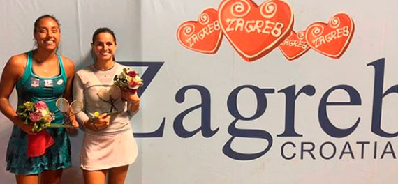 Daniela Seguel se quedó con el vicecampeonato duplas del W60 de Zagreb