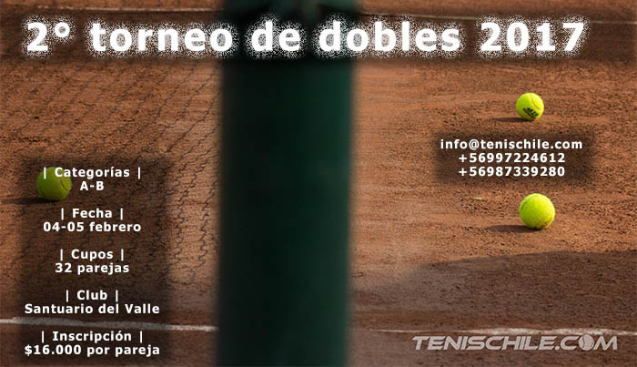 Torneo de dobles marcará la jornada este fin de semana