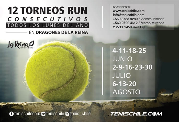 12 torneos profesionales en la Reina