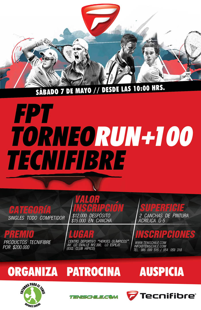 Torneo RUN +100 en Futuros para el Tenis
