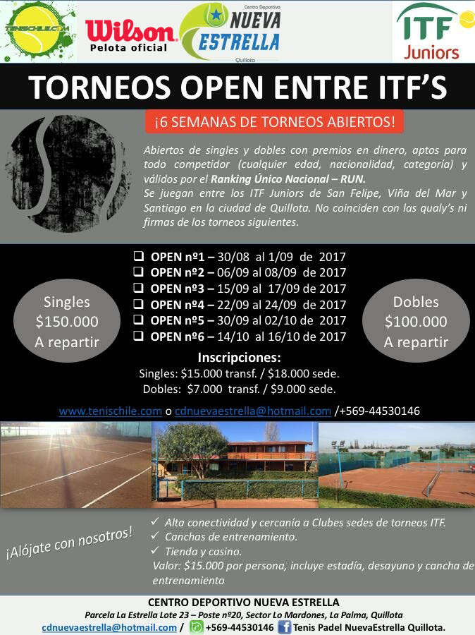 Gira de torneos en Quillota