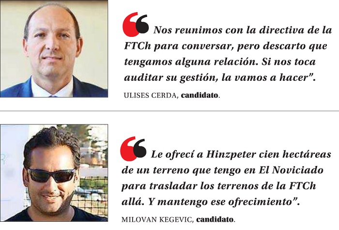 Los candidatos a la FTCh muestran sus cartas