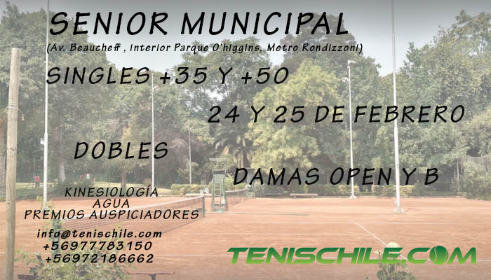 Senior en el Club Tenis Municipal
