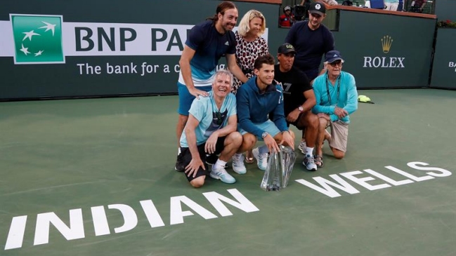 Dominic Thiem llenó de elogios a Nicolás Massú tras coronarse en Indian Wells: 
