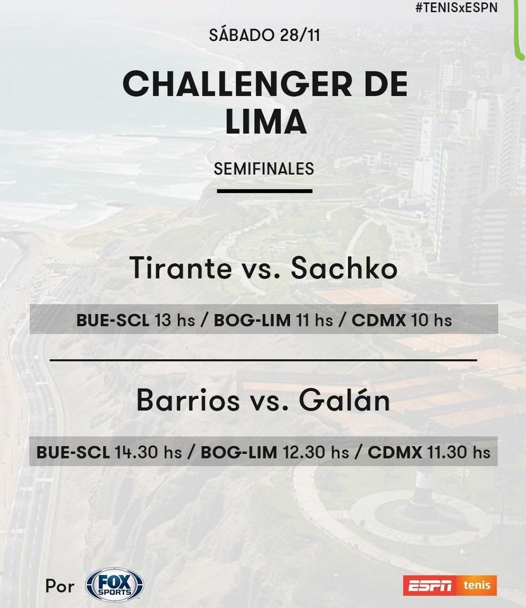 Link y horario para las semifinales de Barrios en Lima