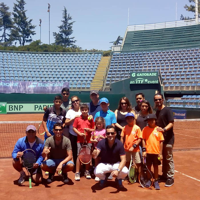 Copa Davis: Día del tenis Junior marca re inauguración del court central Anita Lizana