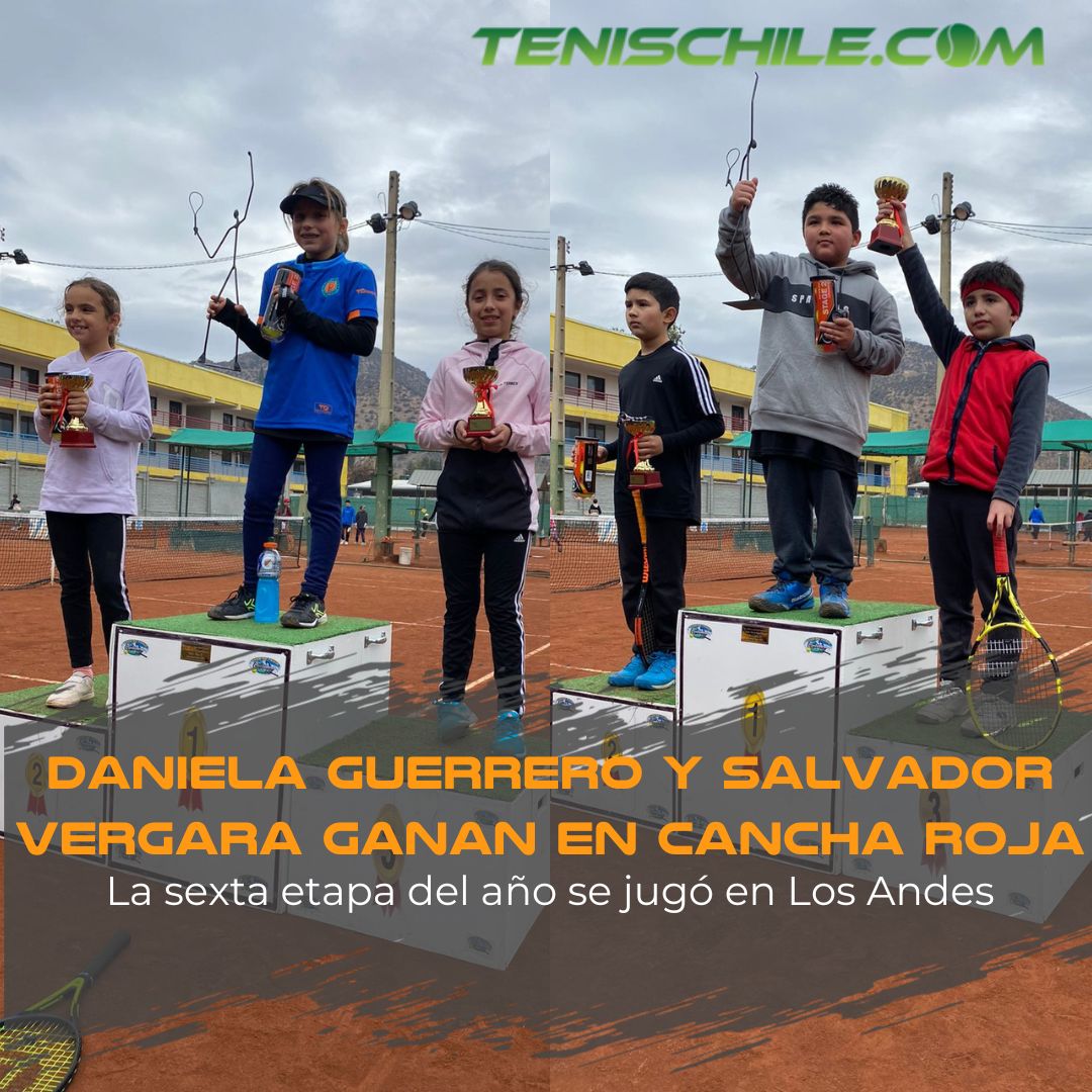Daniela Guerrero y Salvador Vergara ganan en cancha Roja