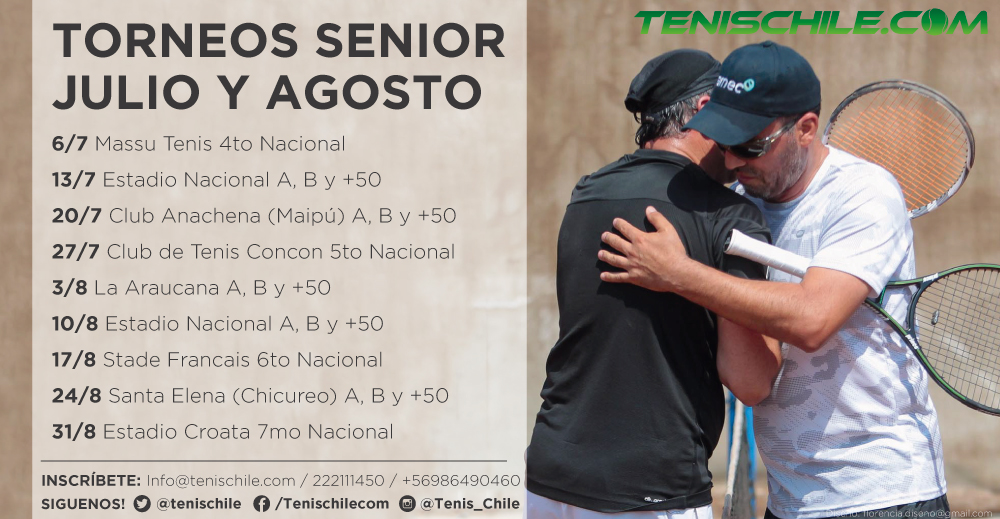 Torneos Senior Julio y Agosto