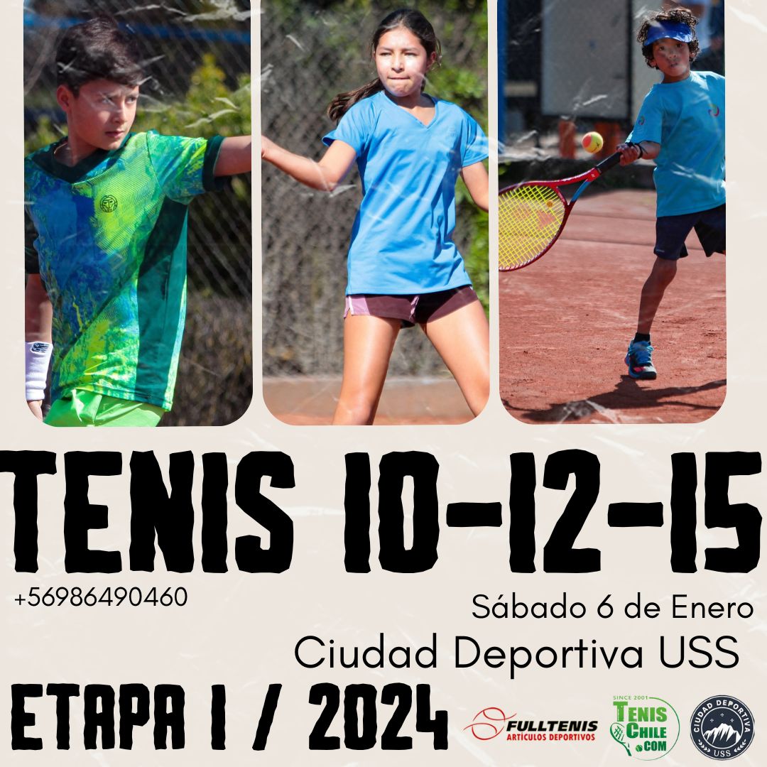El próximo Tenis 10-12-15 será en la Ciudad Deportiva San Sebastian