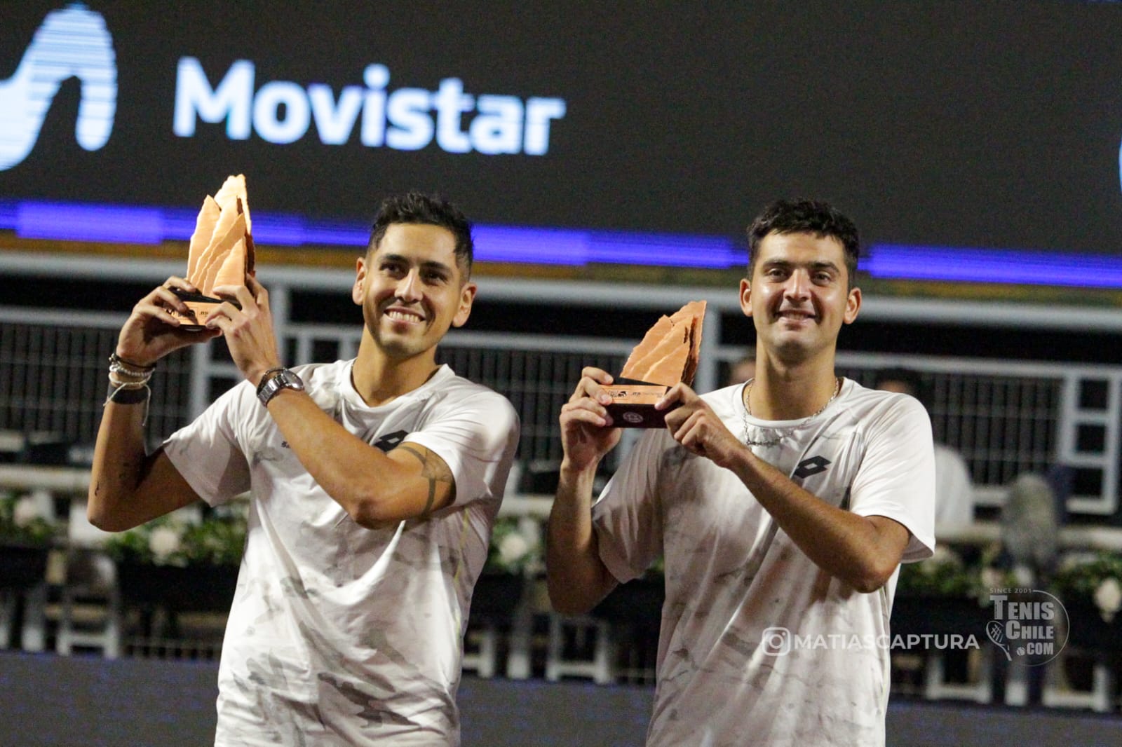 Tabilo y Barrios campeones del dobles en el Chile Open