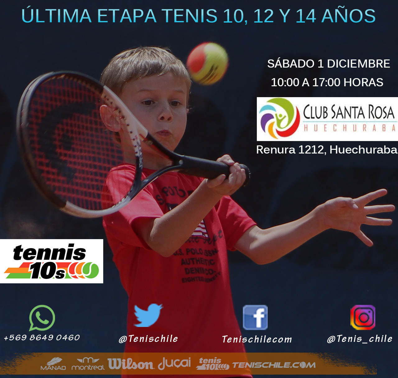 Última etapa de la temporada en Tenis 10, 12 y 14 años