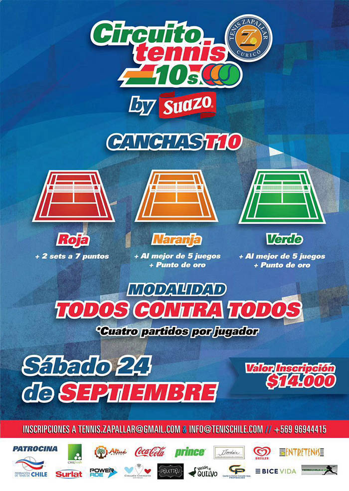 Tenis 10 en Curicó