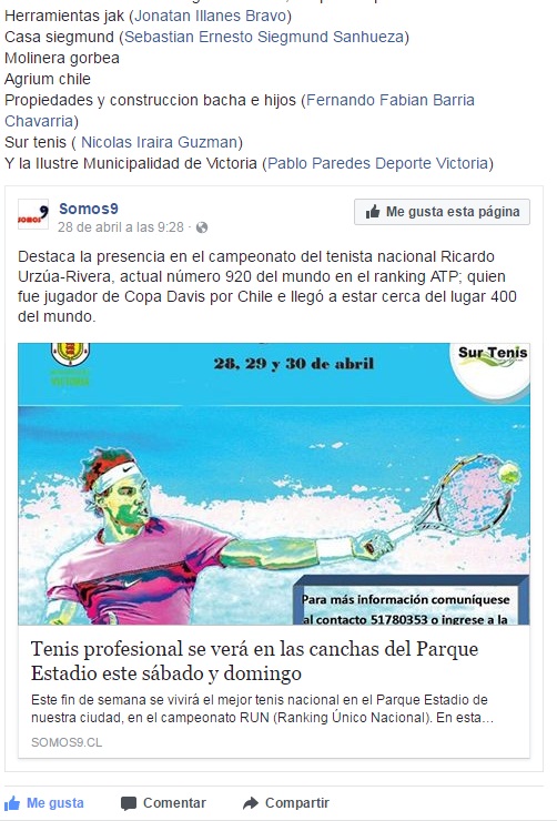 Ricardo Urzúa gana RUN en Victoria y sigue sumando lucas este año